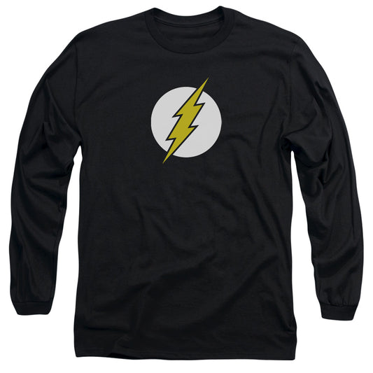 Dc Flash Flash Logo Mens Long Sleeve Shirt Black