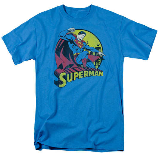 Dc Superman Mens T Shirt Turquoise