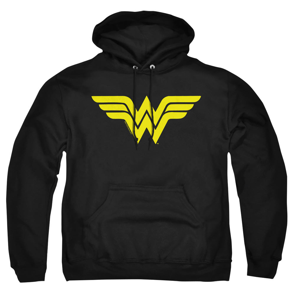 Dc Wonder Woman Logo Mens Hoodie Black Officially Licensed