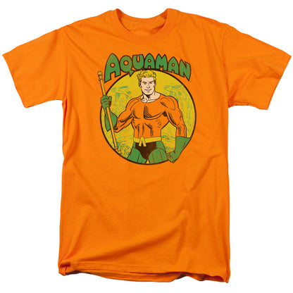 Dc Aquaman Mens T Shirt Orange