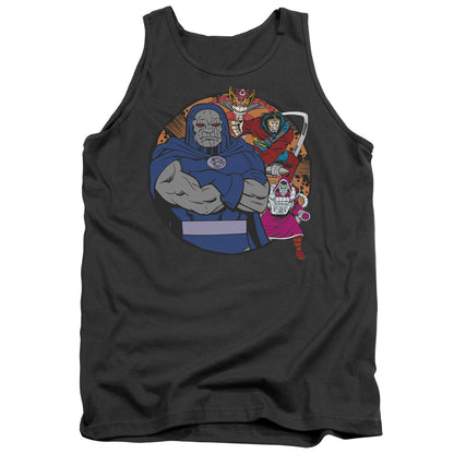 Dc Apokolips Represent Mens Tank Top Shirt Charcoal