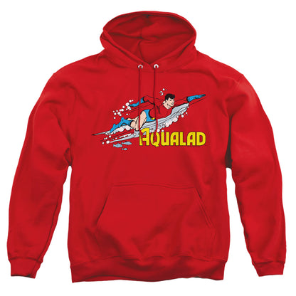 Dc Aqualad Mens Hoodie Red Officially Licensed