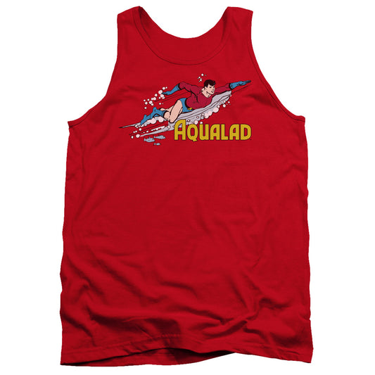 Dc Aqualad Mens Tank Top Shirt Red