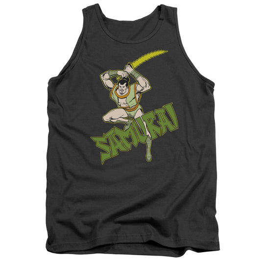 Dc Samurai Mens Tank Top Shirt Charcoal