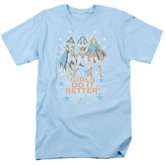 Dc Girls Do It Better Mens T Shirt Light Blue Officially Licensed