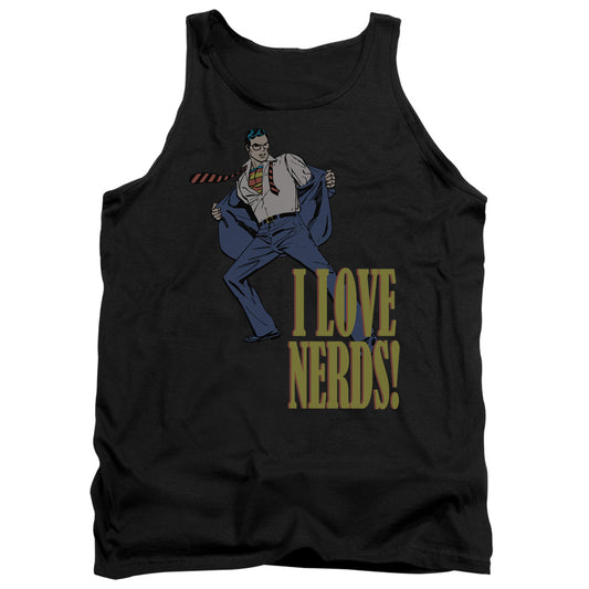 Dc I Love Nerds Mens Tank Top Shirt Black