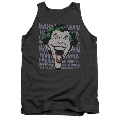 Dc Dastardly Merriment Mens Tank Top Shirt Charcoal