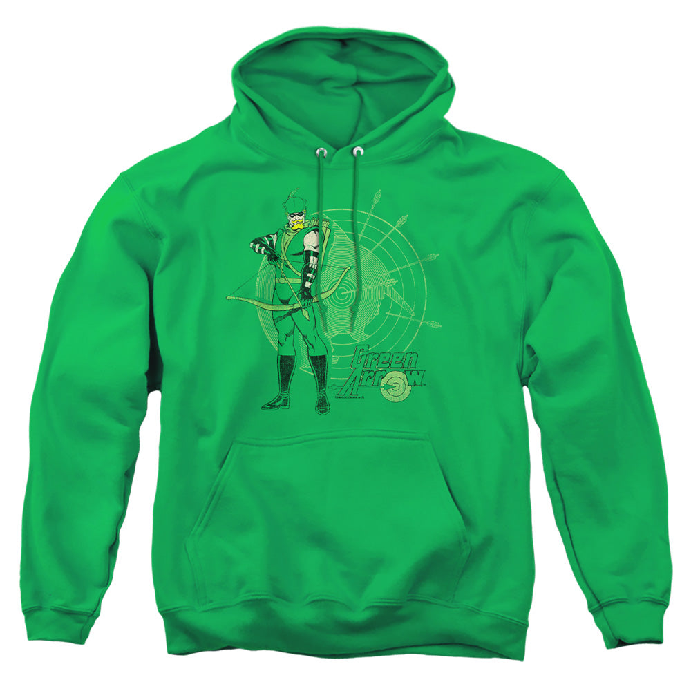 Dc Arrow Target Mens Hoodie Kelly Green Officially Licensed