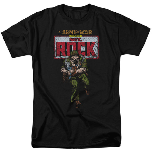 Dc Sgt Rock Mens T Shirt Black