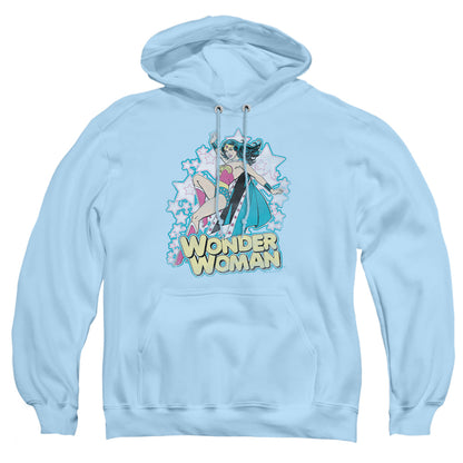 Dc Im Wonder Woman Mens Hoodie Light Blue Officially Licensed