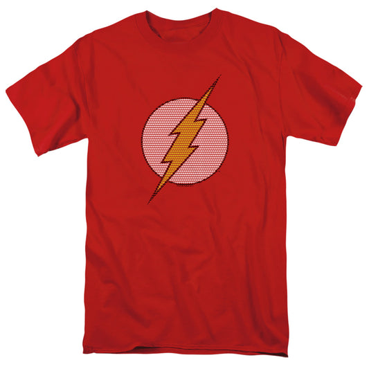 Dc Flash Flash Little Logos Mens T Shirt Red