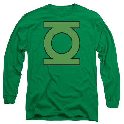 Dc Gl Emblem Mens Long Sleeve Shirt Kelly Green Officially Licensed