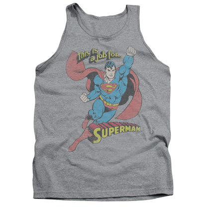 Dc On The Job Mens Tank Top Shirt Athletic Heather