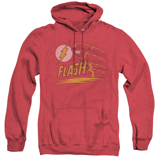 Dc Flash Like Lightning Heather Mens Hoodie Red Officially Licensed