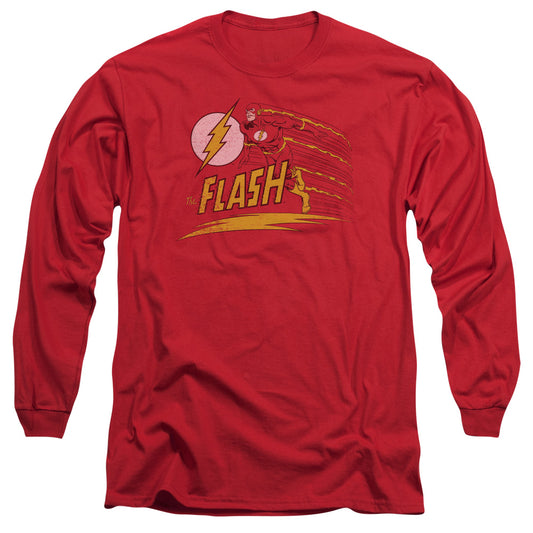 Dc Flash Like Lightning Mens Long Sleeve Shirt Red