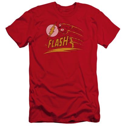 Dc Flash Like Lightning Premium Bella Canvas Slim Fit Mens T Shirt Red