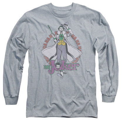 Dc Maniacal Mens Long Sleeve Shirt Athletic Heather Officially Licensed