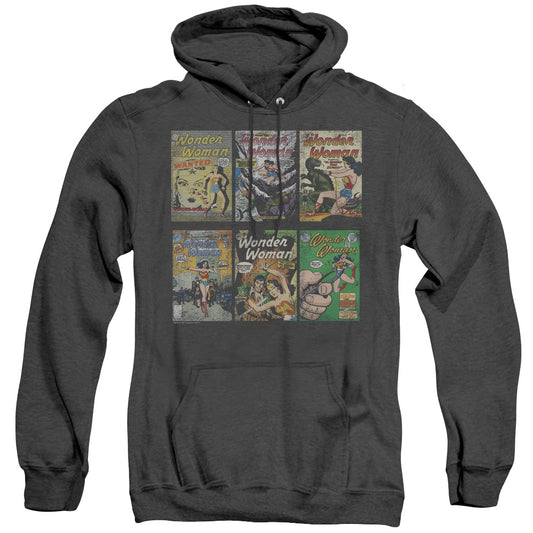 Dc Ww Covers Heather Mens Hoodie Black Officially Licensed