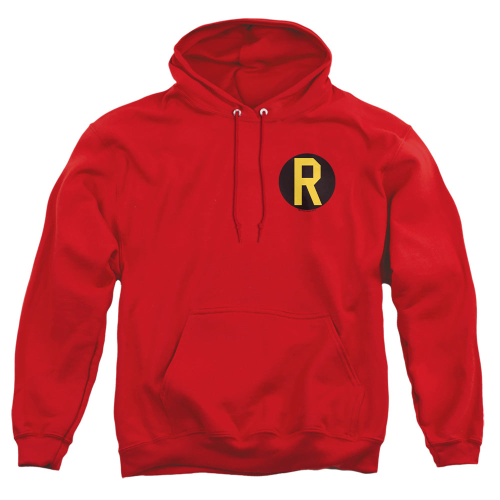 Dc Robin Logo Mens Hoodie Red Officially Licensed