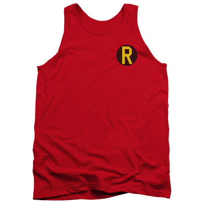 Dc Robin Logo Mens Tank Top Shirt Red