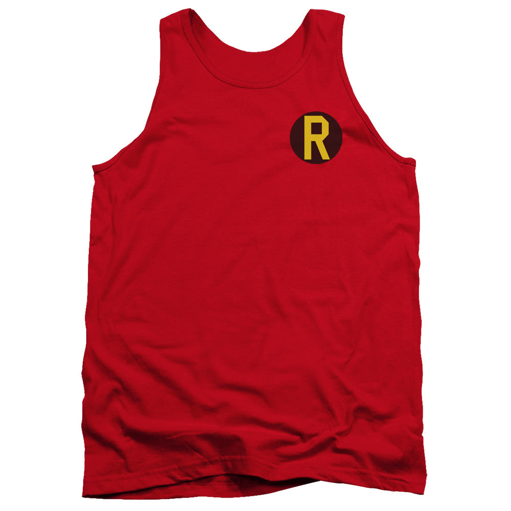 Dc Robin Logo Mens Tank Top Shirt Red