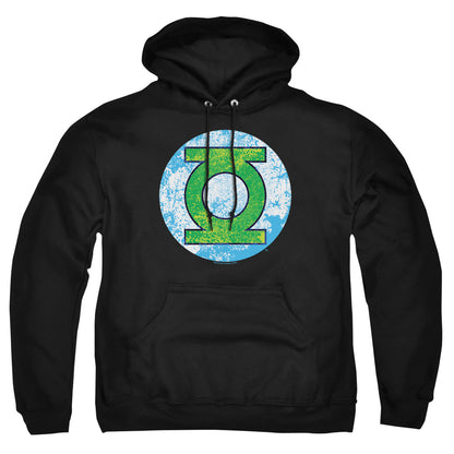 Dco Gl Neon Distress Logo Mens Hoodie Black Officially Licensed