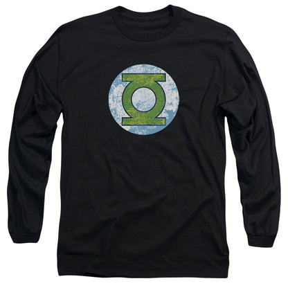 Dco Gl Neon Distress Logo Mens Long Sleeve Shirt Black Officially Licensed