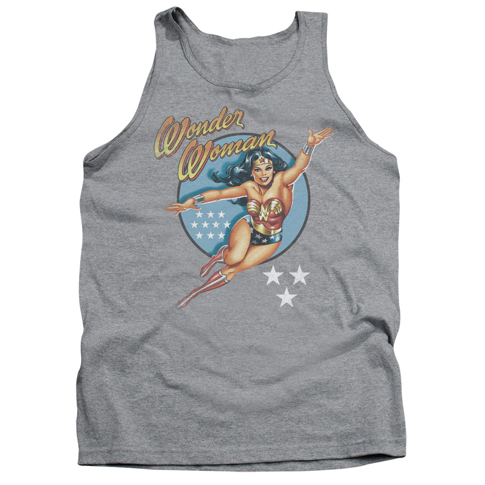 Dco Wonder Woman Vintage Mens Tank Top Shirt Athletic Heather