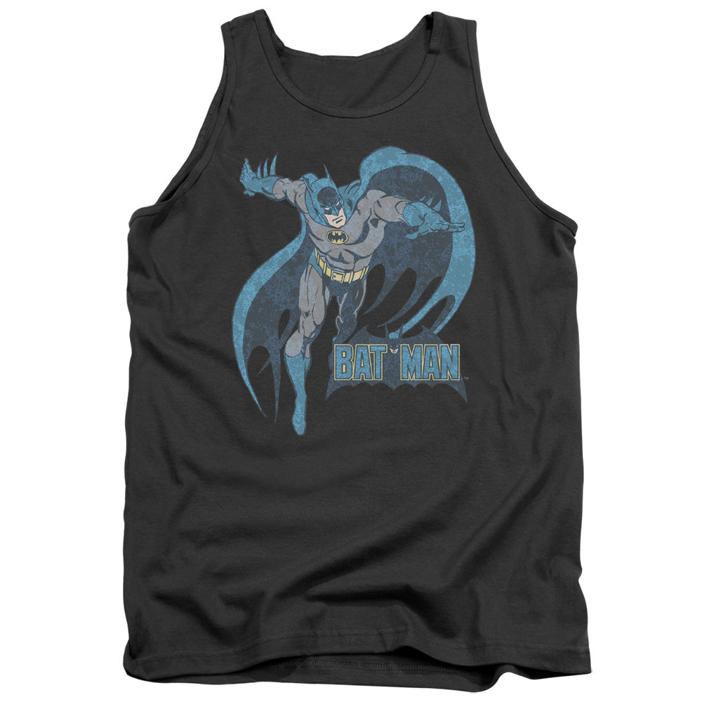 Dco Desaturated Batman Mens Tank Top Shirt Charcoal