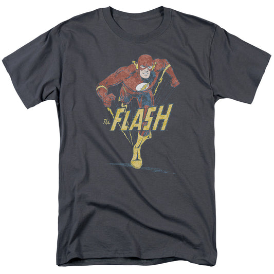 Dc Flash Desaturated Flash Mens T Shirt Charcoal