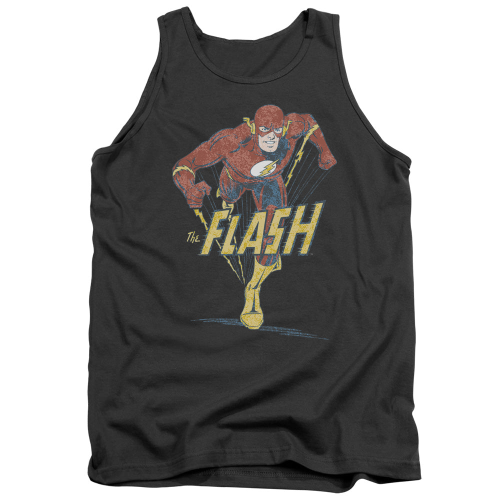 Dc Flash Desaturated Flash Mens Tank Top Shirt Charcoal