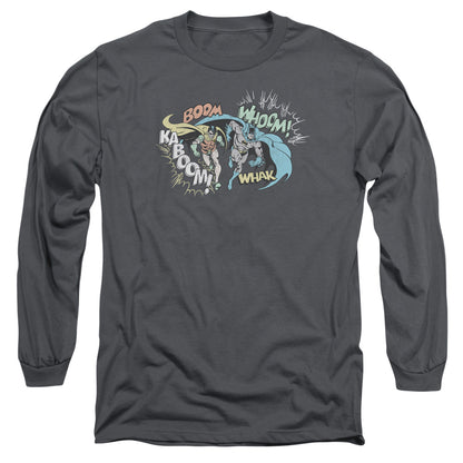 Dco Action Duo Mens Long Sleeve Shirt Charcoal Officially Licensed
