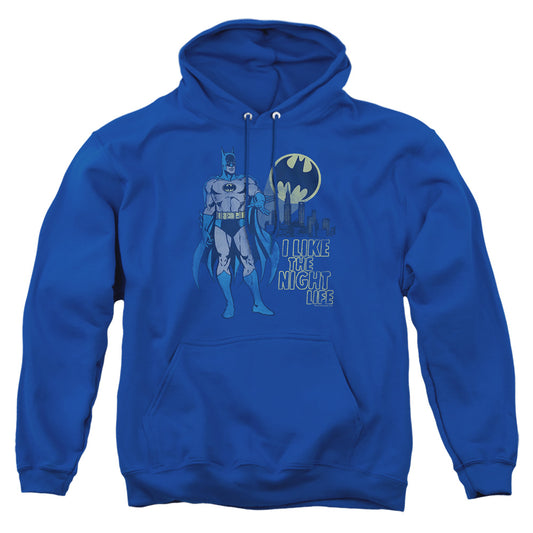 Dc Night Life Mens Hoodie Royal Officially Licensed
