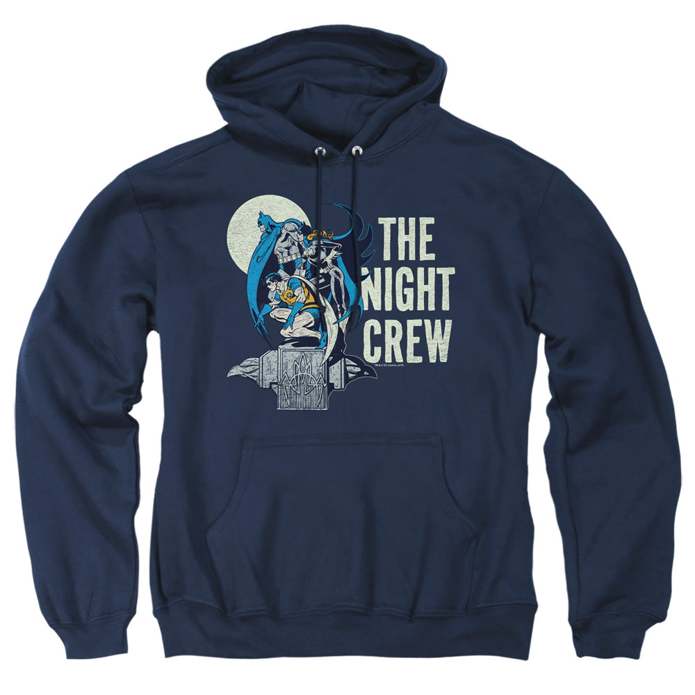 Dc Night Crew Mens Hoodie Navy Officially Licensed