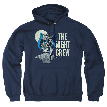 Dc Night Crew Mens Hoodie Navy Officially Licensed