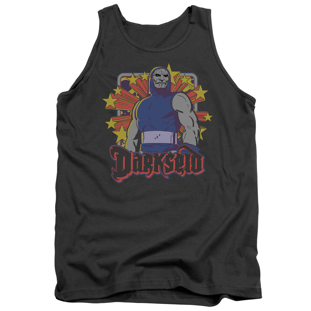 Dc Darkseid Stars Mens Tank Top Shirt Charcoal