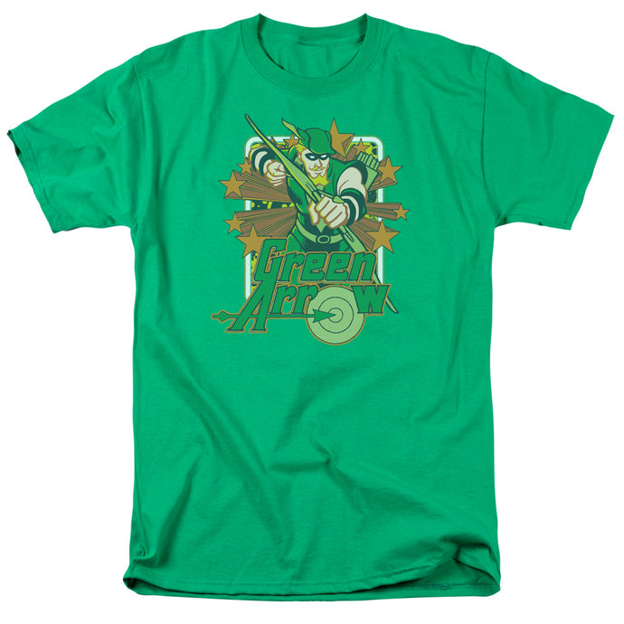 Dc Green Arrow Stars Mens T Shirt Kelly Green