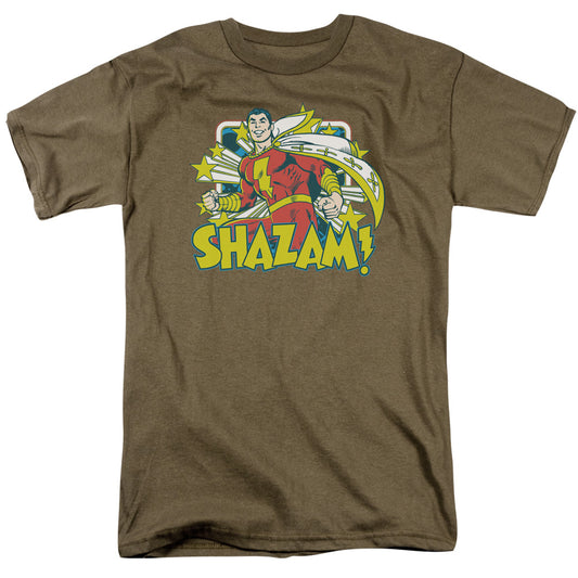 Dc Shazam Stars Mens T Shirt Safari Green