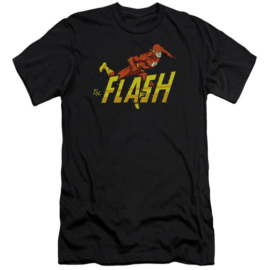 Dc Flash 8 Bit Flash Premium Bella Canvas Slim Fit Mens T Shirt Black