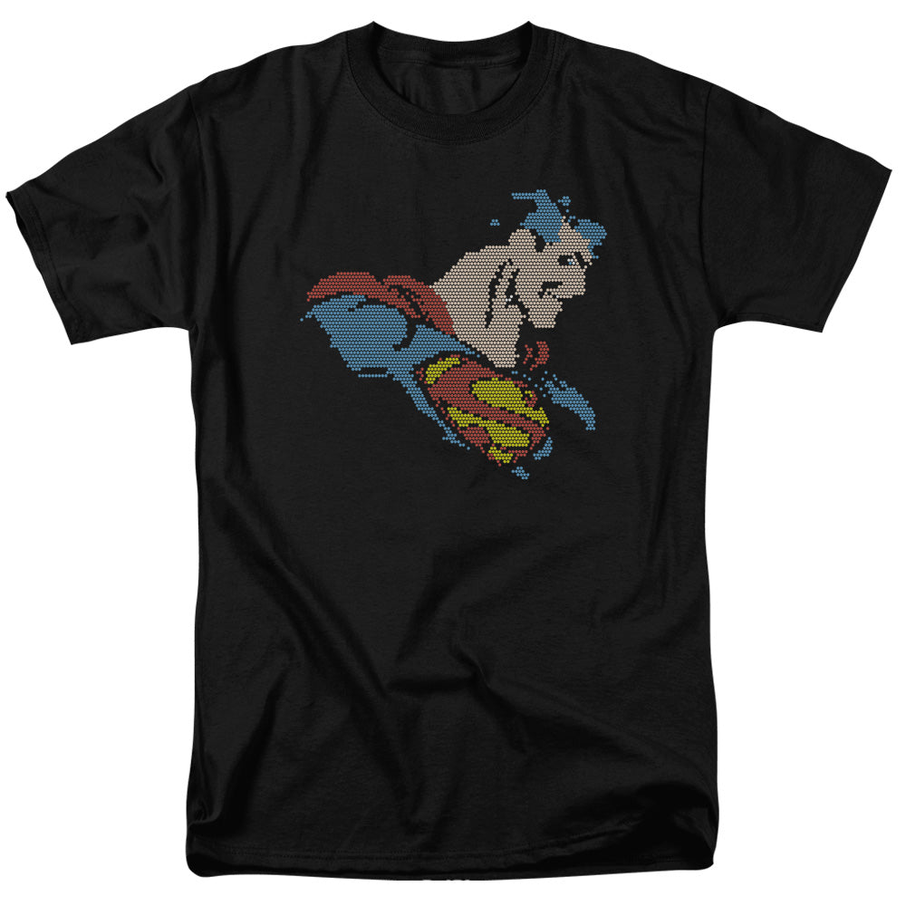Dc Lite Brite Superman Mens T Shirt Black