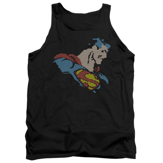 Dc Lite Brite Superman Mens Tank Top Shirt Black