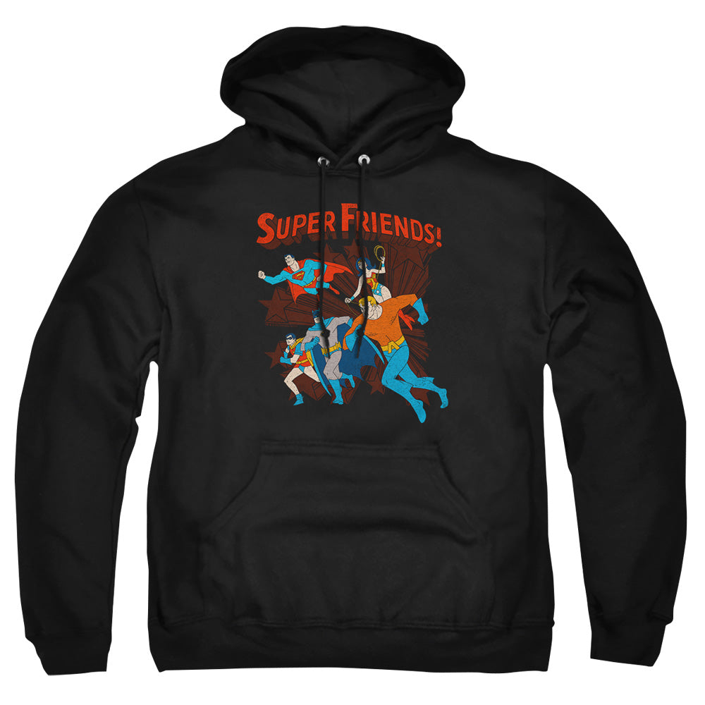 Dc Super Running Mens Hoodie Black Officially Licensed