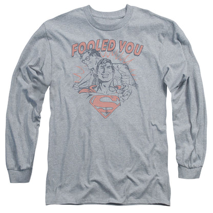 Dc Fooled You Mens Long Sleeve Shirt Athletic Heather Officially Licensed