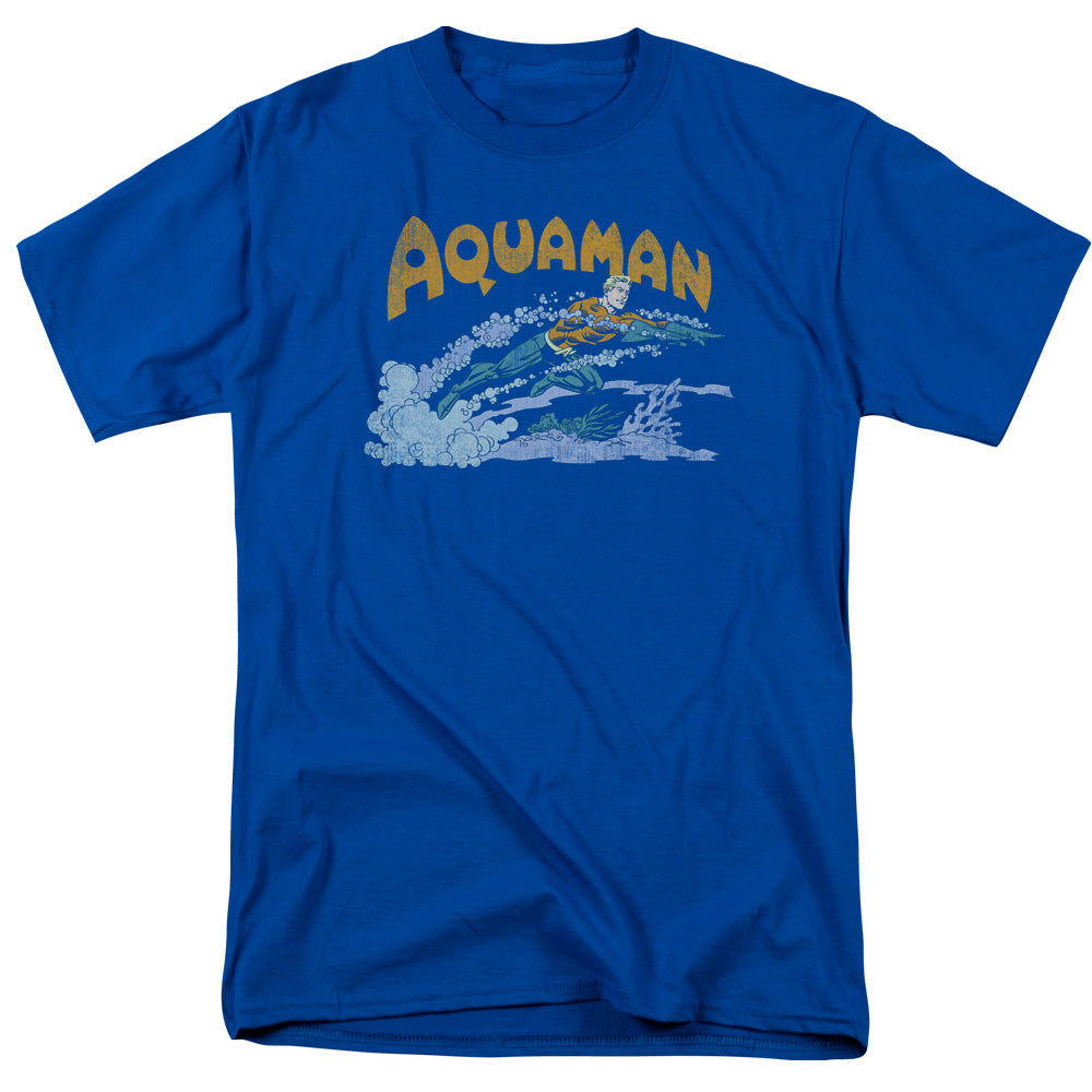 Dc Aqua Swim Mens T Shirt Royal Blue Officially Licensed