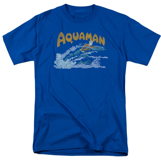 Dc Aqua Swim Mens T Shirt Royal Blue Officially Licensed