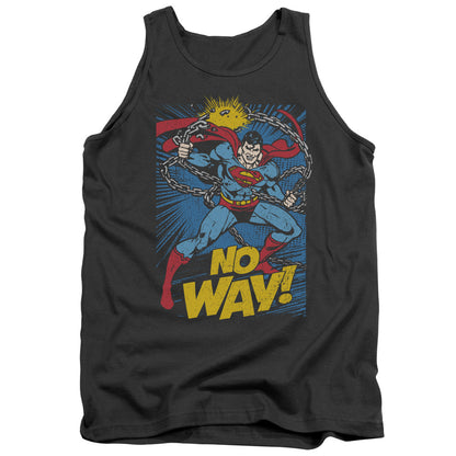 Dc No Way Mens Tank Top Shirt Charcoal