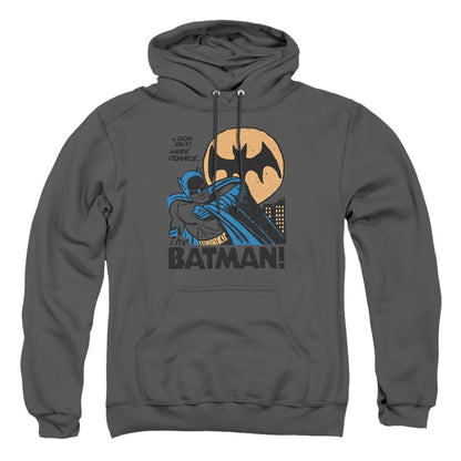 Dc Look Out Mens Hoodie Charcoal Officially Licensed