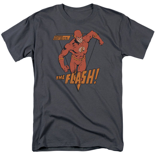 Dc Flash Whirlwind Mens T Shirt Charcoal