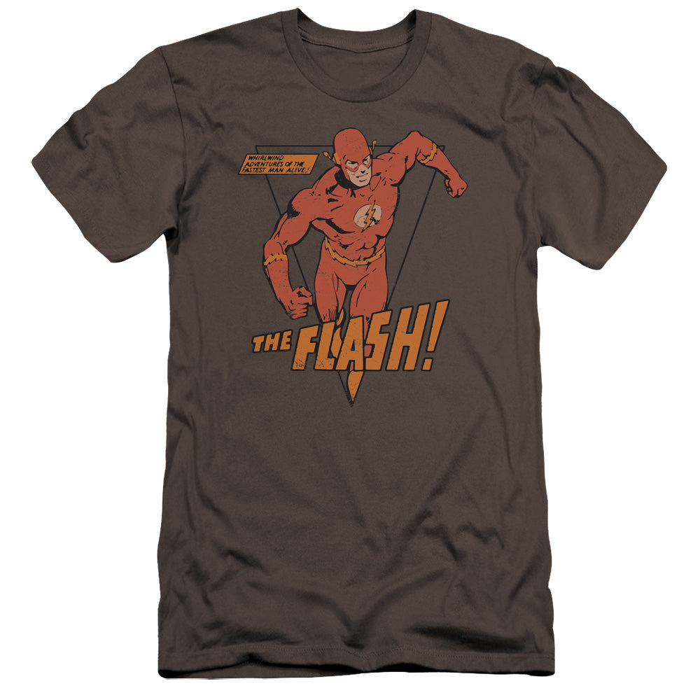 Dc Flash Whirlwind Premium Bella Canvas Slim Fit Mens T Shirt Charcoal