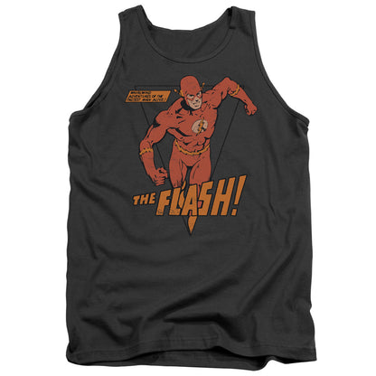 Dc Flash Whirlwind Mens Tank Top Shirt Charcoal